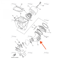 مدخل علبة فلتر الهواء YZ85 وكالة
