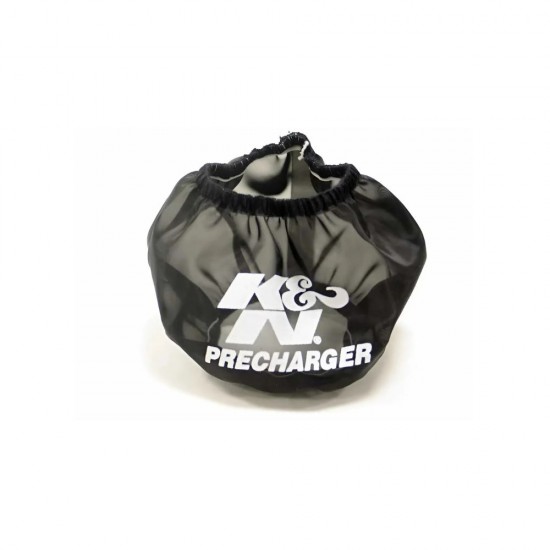 غلاف فلتر الهواء بري تشارجر مخروطي دائري أسود من K&N – مفتوح من الأعلى