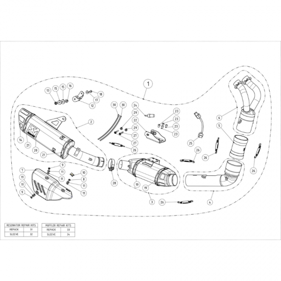 فل سستم Yamaha YZF-R7 | Akrapovic  (Titanium) 21-25
