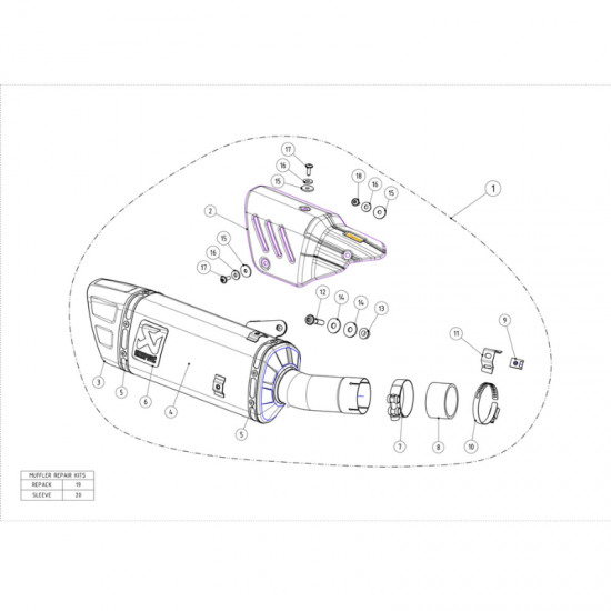 قزوز  Akrapovic for Honda CB 1000 R 2018/2024