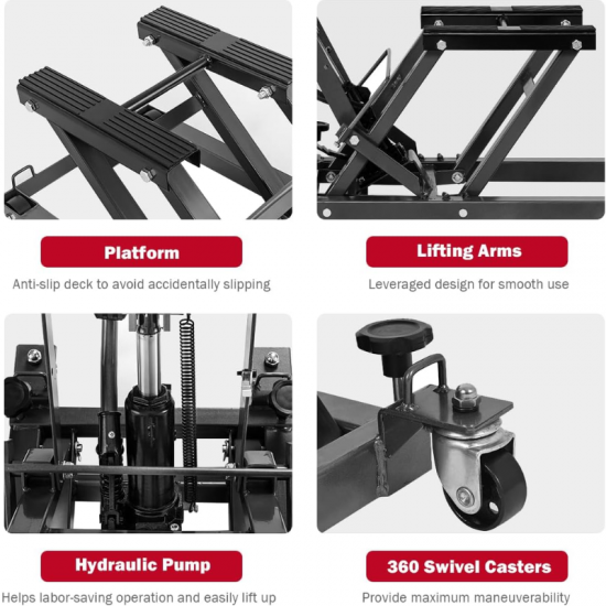 ‫رافعه دراجه نارية اسود