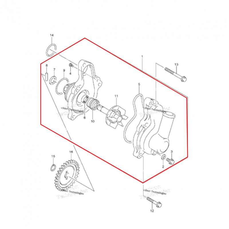 طرمبة ماء سوزوكي Z400 وكالة