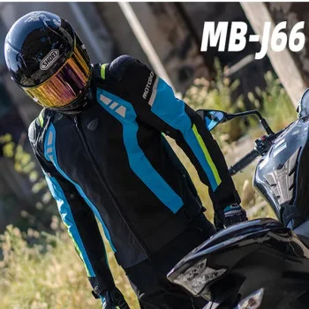 جاكيت MOTOBOY اسود ازرق