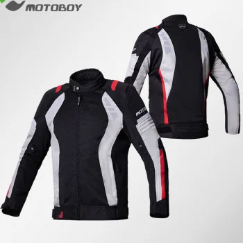 جاكيت MOTOBOY اسود ابيض