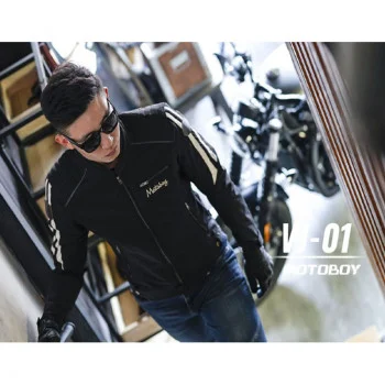 جاكيت اسود MOTOBOY